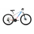 26" Велосипед FORWARD FLASH 2.0 D (21 ск. рост. 17") 2022, белый/голубой, RBK22FW26676